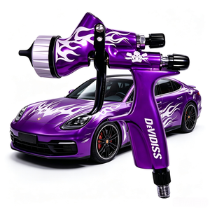 <span class=keywords><strong>Pistola</strong></span> a Spruzzo Pneumatica Industriale DeVIDISS HVLP ad Alta Pressione con Ugello da 1,3mm, per Riparazione Auto e <span class=keywords><strong>Verniciatura</strong></span> Fai-da-Te, Capacità Tazza 600ml - Product Image 1