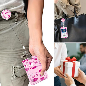 Wholesale Valentine's Day LOVE badge scrolls, epoxy resin easy-pull <b>buckles</b>, double-sided embossed card sleeves, envelope sets - Product Image 4