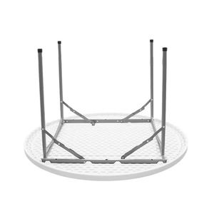 Mesa Redonda Plegable de HDPE Resistente para Exteriores, Uso en Restaurantes y Hoteles, Estructura de Hierro Resistente a la Intemperie para Eventos - Product Image 2