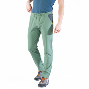 Pantaloni leggeri per Sport invernali Arunzo da uomo traspiranti taglie forti Softshell pantaloni antivento stampati in poliestere intrecciato a pieghe in vita - Product Image 2