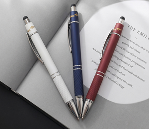 Penna in Metallo <span class=keywords><strong>3</strong></span> in 1 con Sfera Antistress, Penna Girevole con Punta Stylus, Logo Personalizzabile - Product Image 5