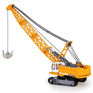 KDW 1/87th Diecast Tower Cable Excavator Engineering Model Truck Toy Kids Alloy Crawler Digger Toys