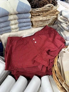 Brandy BM américain <span class=keywords><strong>rouge</strong></span> Plaid Shorts pantalons décontractés Homewear femmes mode mince taille élastique pantalons de survêtement pantalons chauds pantalons de pyjama - Product Image 6