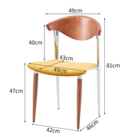 Chaise de salle à manger multifonctionnelle moderne en bois massif, fauteuil, mobilier de maison avec dossier
