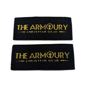 Étiquette tissée pour vêtements, logo scintillant, mode de luxe, étiquettes tissées pour perruques et vêtements, étiquette de vêtement - Product Image 3