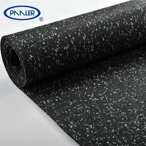 Factory Wholesale Commercial Use 6MM Shock Absorption Gym Flooring Rolls Rubber Gym Floor Mat