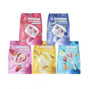 Zhongbao FD Yogurt liofilizado Blueberry Fruit Cubes Sweet 30g Listo para comer a granel OEM ODM OBM - Product Image 5