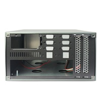 Casing komputer PC aluminium kustom tipis 3u Mini ITX motherboard didukung Server Chassis Server casing Server industri