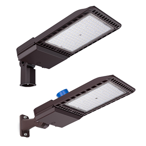Lampe de rue <span class=keywords><strong>LED</strong></span> étanche IP65 pour <span class=keywords><strong>extérieur</strong></span>, <span class=keywords><strong>parking</strong></span>, avec capteur photocellule, montage sur poteau ou mur, 75-300W - Product Image 1