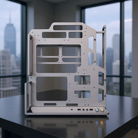 Socooler Scientific Calculation 5080 Mid Tower Gaming Case RTX GPU Soporte Aleación de aluminio Doble refrigeración Panel lateral Ventana