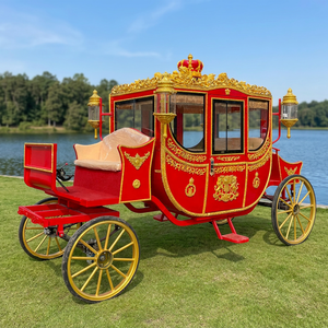 Nouvelles calèches royales de luxe pour l'extérieur, calèches romantiques à chevaux, calèches électriques royales Cendrillon, transport spécial chinois - Product Image 1