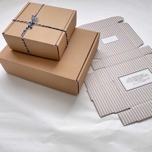 Commercio all'ingrosso Eco Friendly logo personalizzato kraft cartone ondulato confezione regalo scatola di spedizione in carta non c' è quantità minima di ordine - Product Image 4