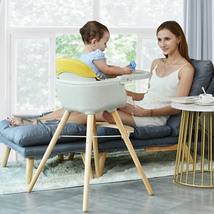 Seggiolone Multifunzione per Bambini 2 in 1 in Legno, Sedia da Pranzo per l'Alimentazione dei Bambini, Vendita all'Ingrosso - Product Image 4