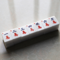 Jeu de Mahjong Personnalisé de Luxe Américain, Tuiles de Mahjong les Plus Vendues, en Acrylique Moderne, Pratique, à un ou deux étages