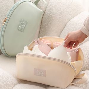 New Travel Bra Classification <b>Storage</b> Bag PU Pillow <b>Underwear</b> Pouch Solid Color Travel Waterproof Clothes CBag - Product Image 5