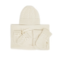 Barboteuses tricotées Ensemble de vêtements en coton pour bébé Couverture en cachemire Ensemble de chaussons Boonet Ensemble bébé en cachemire