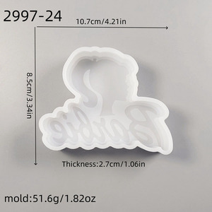 YS Aroma yeso colgante moldes de silicona parafina tableta coche ornamento yeso moldes <span class=keywords><strong>armario</strong></span> cera perfumada hoja molde - Product Image 6