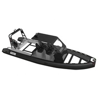 NERVURE en aluminium de luxe 25ft Rhib760 Orca Hypalon/Bateau gonflable en PVC avec terrasse