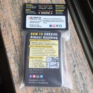 Guía de supervivencia de bolsillo EDC guía de billetera pequeña asegura tu vida - Product Image 3