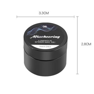 8ml Luminous Spider Nail Gel Pure Color Semipermanente UV Barniz para DIY Nail Art en Salones Equipado con fuente <span class=keywords><strong>de</strong></span> lámpara LED - Product Image 6