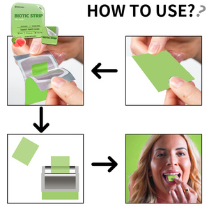 Fabrik preis Biotics Oral Strip Film Natürliche Ergänzung Unterstützung Energie Vitamin Strip Biotic Oral Strip Film - Product Image 5