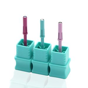 HYTOOS mata Mandrel baja tahan karat <span class=keywords><strong>3</strong></span>.1mm, alat aksesori mata bor kuku pita pengamplasan Mini Kristal atas <span class=keywords><strong>3</strong></span>/32 - Product Image 3