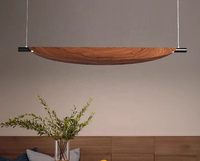 Lampe hôtel chambre moderne linéaire led suspension lampe table à manger salon lustre suspension