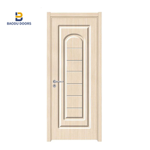 Cửa Pvc Nhà Vệ Sinh Cửa Thiết Kế Mới Nhất Cửa Ra Vào Bằng Gỗ Nội Thất PVC Film + MDF + Gỗ Rắn/Ván Ép Hoặc Gỗ Nhựa Swing Hiện Đại - Product Image 6