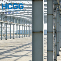 Nave Industrial Prefabricada de Estructura de Acero Ligero, Taller, Hangar, Estructura de Acero con Vigas en H, Almacenes, Fácil Montaje