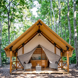 Sang trọng ngoài trời Safari Lều glamping Lodge với phòng tắm cho khách sạn và khu cắm trại bên tường bao gồm lều glamping - Product Image 1