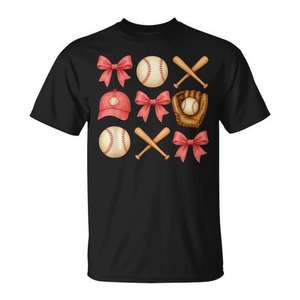 Camiseta de béisbol para mamá de jugadoras de béisbol, estilo coqueta - Product Image 1