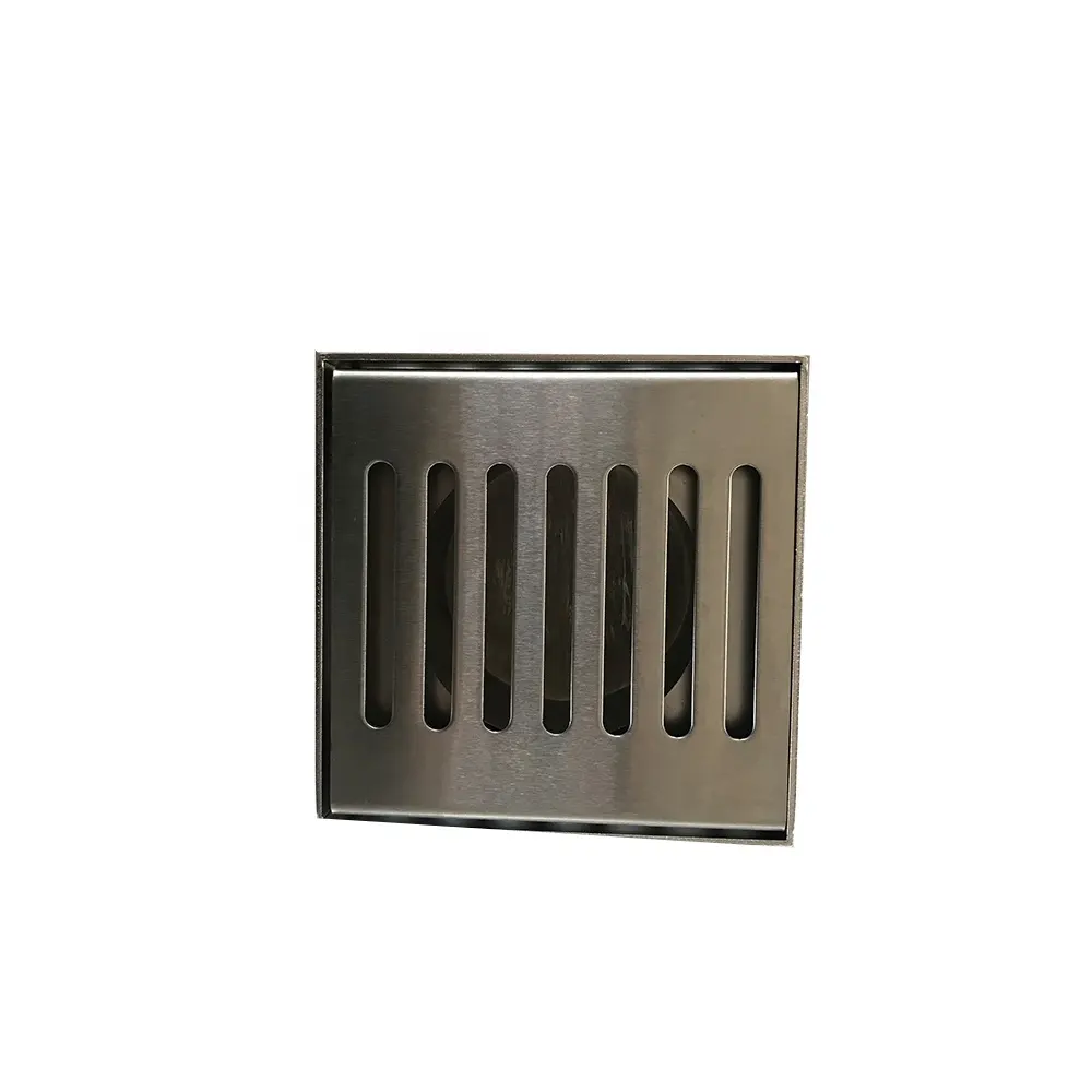 Stainless steel square cover shape Kitchen Concealed floor drain by shower floor insert