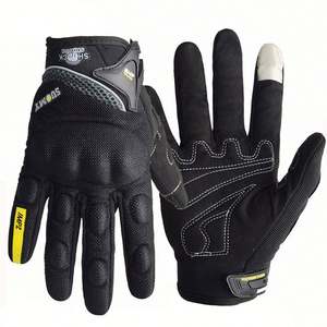Gants de moto pour l'automne et l'hiver - Gants de conduite imperméables et isolés thermiquement |   Doigts tactiles antidérapants résistants à l'usure - Product Image 4
