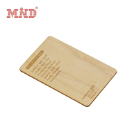 Nouveau design recyclable impression personnalisée NFC bois hôtel carte-clé bambou bois carte RFID