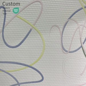 Sản xuất 380gsm sang trọng <span class=keywords><strong>Polyester</strong></span> nguyên liệu Nệm đôi Jacquard sợi nhỏ NệM VảI cho nệm - Product Image 1