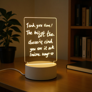 Lampe de <span class=keywords><strong>nuit</strong></span> LED vierge 3D réinscriptible, créative, cadeau, tableau de messages en acrylique réinscriptible, lampe de <span class=keywords><strong>nuit</strong></span> - Product Image 1