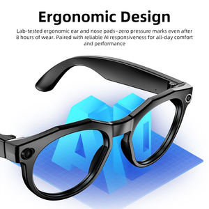 Lunettes intelligentes IA avec caméra HD 32MP, assistant vocal, <span class=keywords><strong>traduction</strong></span> en temps réel et reconnaissance <span class=keywords><strong>d</strong></span>'objets, audio sans fil - Product Image 4
