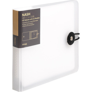 Nash Cd Case 12 Disc Plastic Storage Box With Rubber Band Closure For Home Car Use - Product Image 1