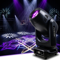 Projecteur à tête mobile rotatif 500W avec contrôle multimode flexible et large couverture, idéal pour les concerts et les salles de réception
