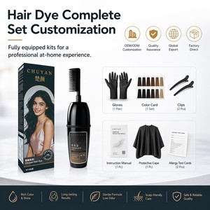 Tinte para el Cabello en Crema, Color Negro Natural, 100 ml, con Fragancia, Precio de Fábrica, OEM, Marca Privada, Logotipo Personalizado, Venta al Por Mayor - Product Image 4