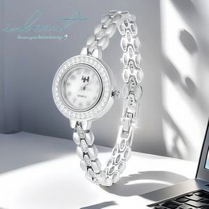 925 argento originale taglio brillante diamante Test passato D colore vvvs1 Moissanite 30M resistenza all'acqua orologio al quarzo 16cm/18cm - Product Image 2