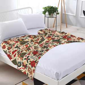 Decorative Promotional Soft Fluffy <b>Christmas</b> Tree Ornament Print Throw <b>Blanket</b> for Home Bed Decoration - Product Image 1