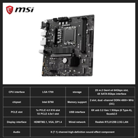 Pour carte mère MSI B760M BOMBER MicroATX compatible DDR4 pour processeur Intel Core I7-13700KF 3,4 GHz 16 cœurs 125W LGA1700