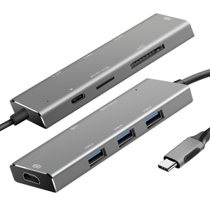<span class=keywords><strong>Adaptateur</strong></span> multiport 7 en 1 type-c hub USB C 3.0 avec prise en charge du lecteur de carte SD/TF 4K HD USB 3.0 charge PD <span class=keywords><strong>pour</strong></span> Macbook PRO - Product Image 4