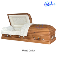 Ataúdes y Féretros de Madera de Roble Sólido Estilo Americano de Alta Calidad al por Mayor para Funerales