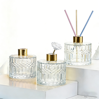 Bouteille en verre cylindrique pour aromathérapie de 200 ml, bouteille vide pour diffuseur de roseaux, couleur personnalisable
