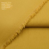 Tissu Sergé Dobby en Coton Peigné Brocart 108*56 Teinture Réactive Complète pour Vêtements de Travail Filles Garçons, Grammage Lourd