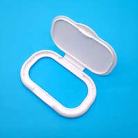 Couvercle à clipser anti-poussière pour lingettes humides et papier toilette, en plastique, de forme ovale, avec système de levage et de tirage, pour gants en nitrile