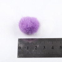 Prix usine Simple couleur unie petite taille boules de fausse fourrure de vison pompons pour bricolage décoration cheveux accessoires