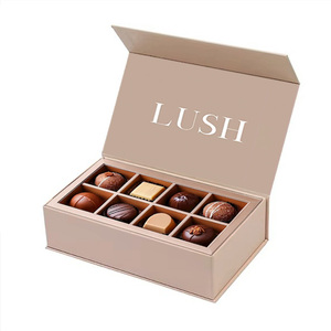 Sinh Học Thân Thiện Với Tùy Chỉnh Sang Trọng Thanh Sô Cô La Bánh Quy Ngọt Ngào Bao Bì Giấy Với Divider Giấy Cấp Thực Phẩm Giáng Sinh Hộp Quà Tặng - Product Image 1